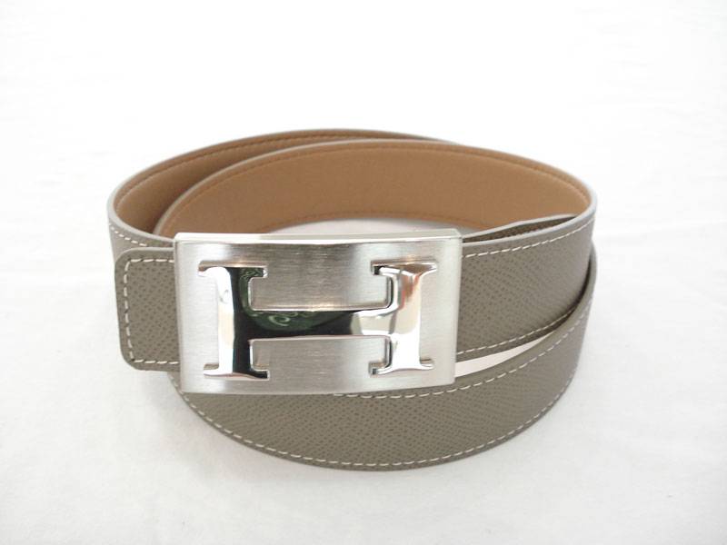 Hermes Belt 3009 grey & coffee